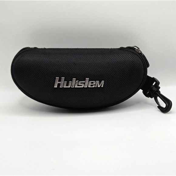 Hulislem Hard Sunglasses Case Black Clamshell With Belt Clip Outdoors Sport Hike - Picture 1 of 10